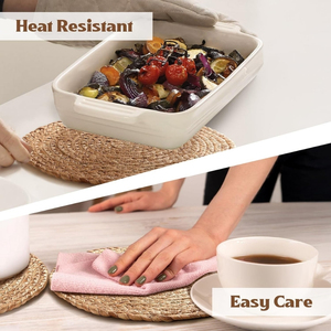 Tapis en jacinthe d'eau de conception bohème artisanale de qualité supérieure, fibre naturelle du Vietnam, écologique, durable, antidérapant - Product Image 6