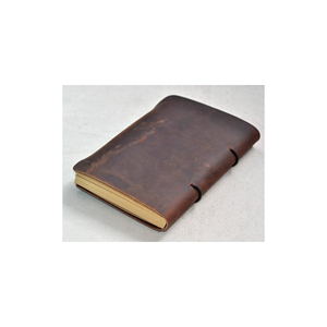 Diario de Cuero Genuino Hecho a Mano con Papel de Borde Rústico Antiguo, Libro de Hechizos en Blanco, Cuaderno Vintage para Viajes y Escritura - Product Image 1