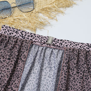 Traje de Baño de 3 Piezas para Mujer, Sexy, con Falda Larga, Hombro Descubierto y Pierna Alta, Estampado de Leopardo, Mini Bikini, Regalo Festivo - Product Image 6