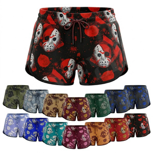 Premium Quality Fitness Shorts Gothic Latest Design Custom Printed Breathable Stretch Gym Workout Compression Biker Shorts Women - Product Image 1