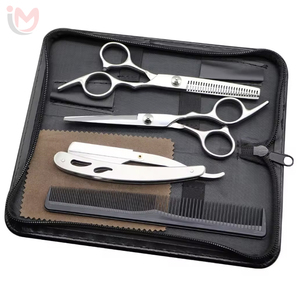 Professional Stainless Steel Haircut Scissors Kit With Comb And Shears For Men Women <b>Barber</b> Salon Tools Durable Hair Styling <b>Set</b> - Product Image 1