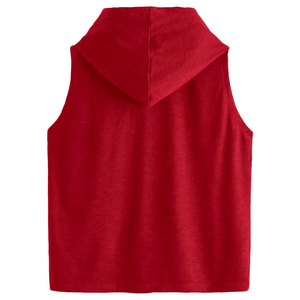 Camiseta Deportiva con Capucha de Algodón Transpirable para Gimnasio, Camiseta sin Mangas para Correr, Fitness y Culturismo para Mujer, con Color Personalizado - Product Image 6