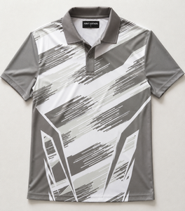T-shirt de sport personnalisé, imprimé par sublimation sur le devant, coupe ajustée, géométrique, évacuation de l'humidité, polyester, col en V, manches courtes, unisexe, adultes - Product Image 5