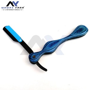 Rasoir de barbier professionnel à lame droite pour hommes, rasoir classique vintage à lame traversante pour le soin de la barbe, le rasage des cheveux, salon de coiffure OEM - Product Image 5