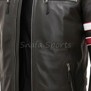New Arrival Bomber Leather <b>Jacket</b> for <b>Men</b> High Quality <b>Men</b> <b>Jacket</b> with Top Product Selling <b>Jackets</b> In 2026 - Product Image 3