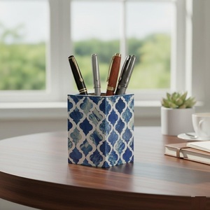 Porte-stylos en MDF de qualité supérieure, fait main, style bois, organiseur de bureau pour stylos, disponible au prix d'usine - Product Image 4