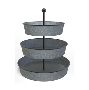 Modern Metal <b>Wire</b> 2-Tier Storage <b>Basket</b> <b>Hanging</b> Kitchen Organizer Circle Shape Neatening Stand - Product Image 6