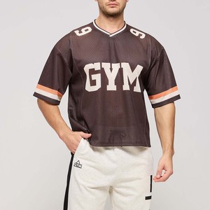 Camiseta de béisbol estilo streetwear de diseño único y transpirable, 100% poliéster, para hombre, estilo cropped. - Product Image 4