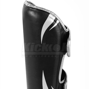 Protections de tibia en cuir PU pour le football, cadre en acier carbone, design léger, rembourrage confortable, protection complète pour adultes - Product Image 4
