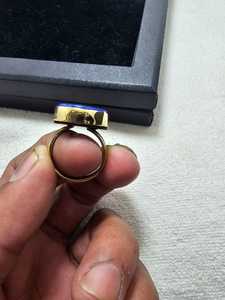 Natural <b>Lapis</b> <b>Lazuli</b> Gemstone Gold Plated Classic <b>Ring</b> Wholesale For Women Jewelry Top Quality Best Price - Product Image 3