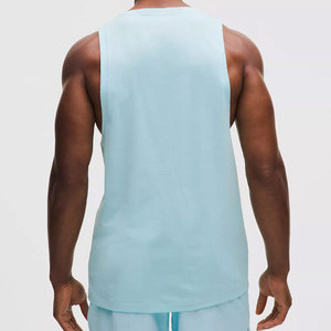 Custom Color Factory Price Loose Design Quick Dry Sleeveless <b>Stringer</b> Longline Jersey Vintage Quick Dry Cotton Tank Top Men's - Product Image 3