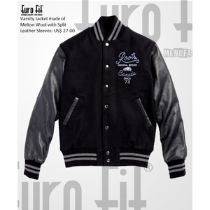 Blousons vintage d'hiver de baseball pour hommes Blousons bombardiers universitaires en coton et polyester avec logo privé grande taille disponible - Product Image 2