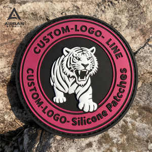 Patch en caoutchouc PVC personnalisé Aifran avec fixation auto-agrippante pour chapeaux, sacs à dos, vêtements – Patch logo durable - Product Image 6