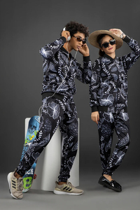 Conjunto Deportivo Personalizado con Cordón Ajustable, Spandex/Poliéster, Otoño, Alta Calidad, Secado Rápido, Unisex, Bordado 3D - Product Image 2