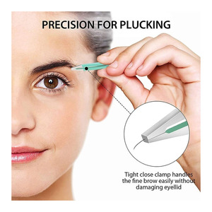 Lot de 4 pinces à épiler pour sourcils en acier inoxydable, pinces à épiler biseautées et pointues, pinces de précision pour poils incarnés - Product Image 5