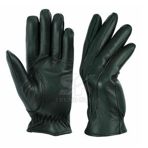 Gants en cuir imperméables à écran tactile, à doigts complets, pour hommes, style mode - Product Image 6
