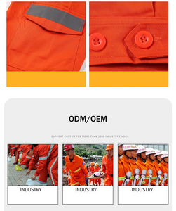 เสื้อผ้าก่อสร้างแบบสะท้อนแสงกันน้ำ ชุดทำงานจราจร ชุดทำงานทำความสะอาด แขนยาว เสื้อนิรภัย ชุดทำงานแบบมีกระเป๋า 2026 - Product Image 3