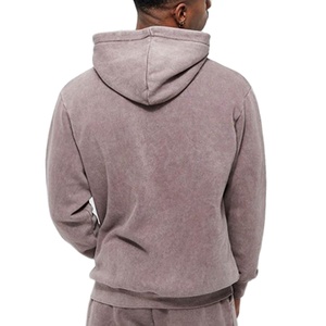 Nuevo Chándal Casual de Invierno para Hombre, a la Moda, con Lavado Ácido y Bordado, 100% Algodón, Forro Polar Transpirable, Estilo Urbano - Product Image 3