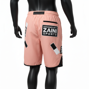 Shorts coupe-vent légers pour homme en polyester 110 GSM, tissu tissé à séchage rapide, empiècements en mesh, logo personnalisé, shorts pour homme à séchage rapide - Product Image 2