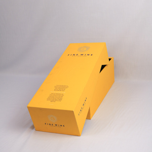Caja de regalo de vino de papel impresa de lujo con cierre magnético para botellas de vino tinto y champán - Product Image 3