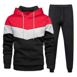 Conjunto Deportivo de Invierno para Hombre, Sudadera Ligera con Logotipo Personalizado, Pantalones Deportivos, Sudadera con Capucha y Forro Polar, Conjunto de 2 Piezas - Product Image 3