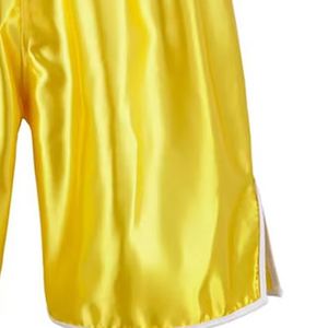 Shorts de Muay Thai personnalisés Plain Fight MMA avec logo, rose, violet, noir, rouge, blanc, légers, style gladiateur - Product Image 3