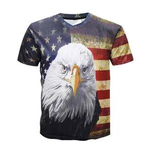 Camiseta Casual para Hombre, Corte Regular, Cuello Redondo, Color Sólido, Impresión Digital Personalizada, Transpirable, de Secado Rápido, Poliéster/Algodón, para Campaña Electoral - Product Image 6