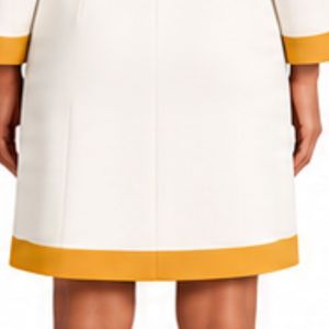 Ladies Ponte Knit Bow <b>Dress</b> Elegant Tailored <b>Midi</b> <b>Dress</b> Soft Stretch Fabric Formal Office Party Outfit Custom Wholesale Women - Product Image 5