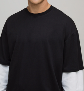 Wholesale Custom Logo <b>Waffle</b> t <b>Shirts</b> Men Distressed <b>Waffle</b> Knit Double Layer Long Sleeve T-<b>Shirt</b> for Men - Product Image 6