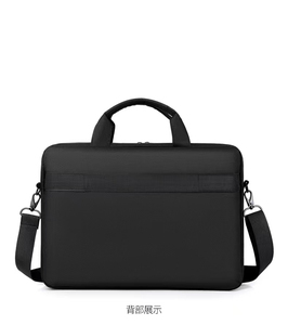 Large Neoprene Crossbody <b>Laptop</b> Messenger Bag With Zipper Closure For Business Use All Seasons Black - Product Image 6