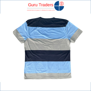 ผู้ส่งออกเสื้อยืดขายดี คุณภาพเยี่ยม เสื้อยืดลายทางแนวนอนสำหรับผู้ชาย พร้อมปกเสื้อแบบกำหนดเอง ในราคาดี - Product Image 6