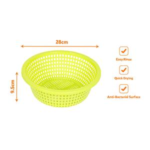 Panier de lavage de légumes en plastique à rinçage facile, passoire à fruits à drainage rapide pour la cuisine familiale quotidienne et les stands alimentaires - Product Image 3