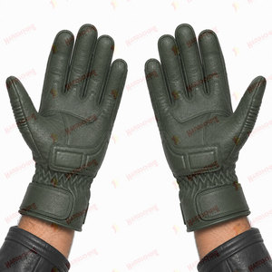 Gants de moto antidérapants en cuir pour l'hiver, protection solaire, sport, VTT, aventure, conduite - Product Image 2