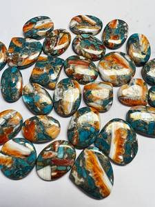 Turquesa Natural Pulida Certificada, Piedras Preciosas Raras de Ostra, Formas Mixtas, Multicolor, Tamaño Libre, Sueltas para Joyería, GEMAS TASBIYA - Product Image 6