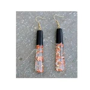 Boucles d'oreilles en résine époxy bois, best-seller, article très demandé, pour femmes, fabriquées en résine, disponibles à prix compétitif - Product Image 2