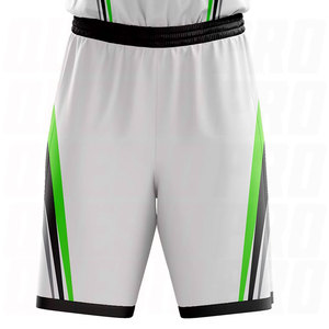 Uniforme de basket-ball personnalisé par sublimation pour hommes, manches courtes, polyester respirant, vêtements d'équipe athlétique, maillot de sport personnalisé, shorts - Product Image 3