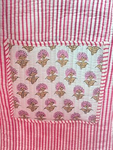 Sacs fourre-tout en coton matelassé sur mesure, imprimé floral à volants, fermeture ouverte, sacs à main d'été bohèmes pour femmes - Product Image 4