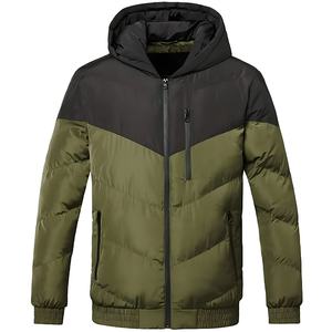 Doudoune d'hiver décontractée pour homme, personnalisable, à col montant, avec rembourrage en polyester écologique, imperméable et respirante à l'avant - Product Image 1