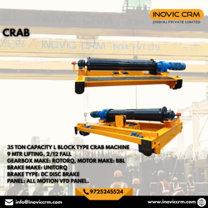 Grúa Eléctrica Industrial de Doble Viga INOVIC CRM de 2 a 30 Toneladas |   Polipasto de cable de acero - Product Image 2