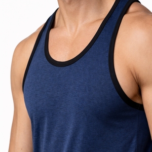 เสื้อกล้ามผู้ชายแบบ Racerback สำหรับเล่นกีฬา ผ้าสแปนเด็กซ์ ยืดหยุ่นได้ดี ระบายอากาศเร็ว แห้งไว สวมใส่สบาย พรีเมียม - Product Image 6