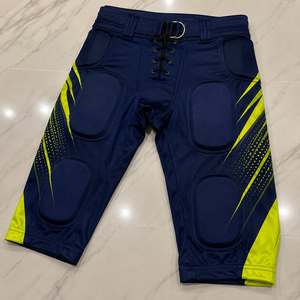 Ensemble de maillots de football américain de Californie, sublimé, col en V, manches courtes, anti-transpiration, uniforme pour homme, vert marine 56 - Product Image 3