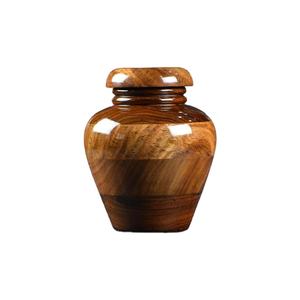 Urna de palisandro artesanal para cenizas humanas Premium Memorial Keepsake Premium Caja de urna de madera para adultos - Product Image 1