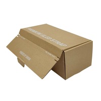 Boîte d'expédition en carton ondulé écologique pour vêtements de marque e-commerce, auto-adhésive