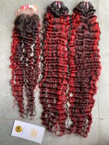 Eurasian 100% Cheveux Humains Remy Vietnamiens Non Transformés Kinky Curly Grade à L'état Naturel - Product Image 5