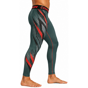Pantalones de Compresión Deportivos Personalizados para Hombre, Leggings de Gimnasio de Alta Elasticidad, Transpirables, para Correr, Entrenamiento, Fitness, Deportes, OEM - Product Image 3