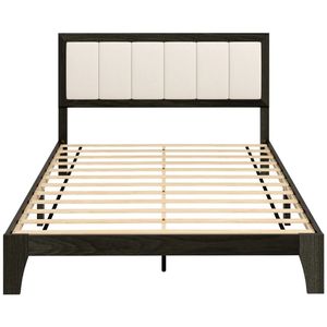 Full <b>Bed</b> <b>Frame</b> with Upholstered Headboard <b>Platform</b> <b>Bed</b> <b>Frame</b> - Product Image 5