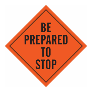 Panneau de signalisation routière pliable en PVC 36x36 pouces pour intérieur/extérieur, avertissement de sécurité par Brady - Product Image 2