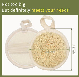 Tampons démaquillants en loofah éco-responsables, éponge nettoyante naturelle pour une peau hydratée, claire et éclatante - Product Image 5