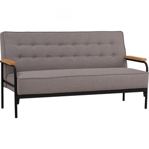 Sofá Moderno de Tres Plazas en Tela, Muebles Minimalistas de Metal Sólido para Hogares Modernos y Salas de Estar de Apartamentos Grandes - Product Image 1