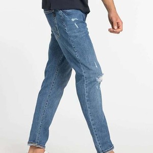 Pantalon en jean léger en coton, coupe slim, décontracté et élégant, style urbain tendance - Product Image 4